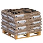 Palet de pellets Piñonero en sacos de 15 kg para calefacción