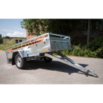 Remolque de carga BOG723 de 1 eje 233 x 132 cm – Chasis reforzado galvanizado en caliente, 500/750 kg - Imagen 3