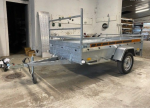 Remolque de carga BOG723 de 1 eje 233 x 132 cm – Chasis reforzado galvanizado en caliente, 500/750 kg - Imagen 4