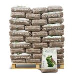 Palet de pellets Bioforestal en sacos de 15 kg para calefacción