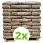 2 palets de pellets alemanes ENplus A1 en sacos de 15 kg para calefacción