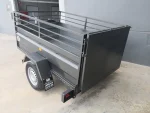 Remolque portamaquinaria industrial basculante 750 kg – con rampa de carga y ruedas exteriores - Imagen 4