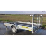 Remolque de plataforma multiusos – gran capacidad con laterales de malla alta 350 x 172 cm / 294 x 172 cm - Imagen 4