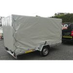 Remolque de plataforma multiusos – gran capacidad con laterales de malla alta 350 x 172 cm / 294 x 172 cm