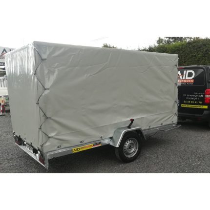 Remolque de plataforma multiusos – gran capacidad con laterales de malla alta 350 x 172 cm / 294 x 172 cm