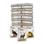 Palet de pellets Huella Verde en sacos de 15 kg para calefacción