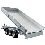 Remolque basculante hidráulico 3 ejes 6m 3500kg UNITRAILER TASKER
