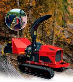 Biotrituradora orugas profesional Diésel 25,2HP 200MM Caravaggi CP-210 KD TN - Imagen 2