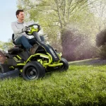 Tractor cortacésped a batería RYOBI RM480E 96 cm ancho de corte