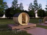 Sauna de exterior 6 plazas – Ancho 185 x Prof. 220 x Alt. 190 cm – ISOKYRO