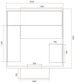 Sauna Gaia Nova 205 x 220 x 205 cm finlandesa - Imagen 14