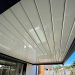 Pérgola bioclimática TRAMONTANA 4,50×4,987 M Doble cilindro con mando a distancia (Gris antracita RAL 7016) - Imagen 5