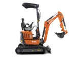 Miniexcavadora compacta 1 ton, motor Kubota 3 cilindros diésel, giro cero - Imagen 20