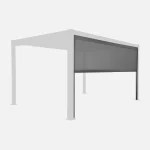 Pérgola bioclimática 3x4m de aluminio y acero + toldo 4m - Imagen 3