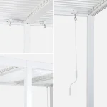Pérgola bioclimática de aluminio y acero con lamas orientables 6x3m Palace - Imagen 2