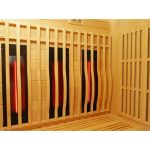 Sauna de infrarrojos con calentadores de carbono y espectro completo Vertical Black 2450W 3 asientos – SNÖ - Imagen 12