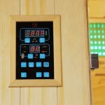 Sauna de infrarrojos con calentadores de carbono y espectro completo Vertical Black 2450W 3 asientos – SNÖ - Imagen 2