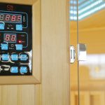 Sauna de infrarrojos con calentadores de carbono y espectro completo Vertical Black 2450W 3 asientos – SNÖ - Imagen 15