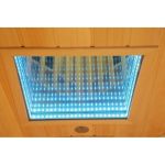 Sauna de infrarrojos con calentadores de carbono y espectro completo Vertical Black 2450W 3 asientos – SNÖ - Imagen 24
