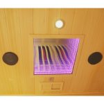 Sauna de infrarrojos con calentadores de carbono y espectro completo Vertical Black 2450W 3 asientos – SNÖ - Imagen 6