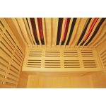Sauna de infrarrojos con calentadores de carbono y espectro completo Vertical Black 2450W 3 asientos – SNÖ - Imagen 7