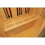 Sauna de infrarrojos con calentadores de carbono y espectro completo Vertical Black 2450W 3 asientos – SNÖ - Imagen 9