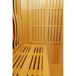 Sauna de infrarrojos con calentadores de carbono y espectro completo Vertical Black 2450W 3 asientos – SNÖ - Imagen 10