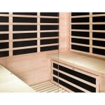 Sauna de infrarrojos con paneles de carbono 3200W LUXE 4 lugares – SNÖ - Imagen 16