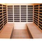 Sauna de infrarrojos con paneles de carbono 3200W LUXE 4 lugares – SNÖ - Imagen 2