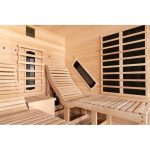 Sauna de infrarrojos LOUNGE 2 plazas paneles de carbono y cerámica 3300W – Snö - Imagen 3