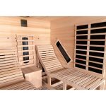 Sauna de infrarrojos LOUNGE 2 plazas paneles de carbono y cerámica 3300W – Snö - Imagen 6