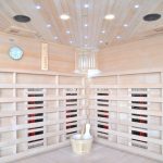 Sauna Híbrida 5 plazas LUXE infrarrojos 3500W + estufa SAWO 9000W – SNÖ - Imagen 17