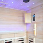 Sauna Híbrida LUXE 3 plazas Infrarrojos 2800W + estufa SAWO 6000W – SNÖ - Imagen 20