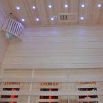 Sauna Híbrida LUXE 3 plazas Infrarrojos 2800W + estufa SAWO 6000W – SNÖ - Imagen 9