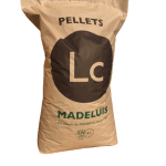 Palet de pellets Madeluis Pellet envase eco en sacos de 15 kg para calefacción